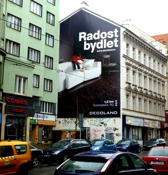 Stymen Reklama Reklama na domovních štítech :: Bulldog reklama